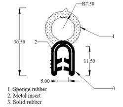 CWS 3011 Self Gripping Locker Seal - 30m coil